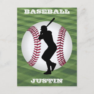 Boys Baseball Anpassningsbar Vykort