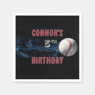 Boys Baseball Birthday Napkins Pappersservett