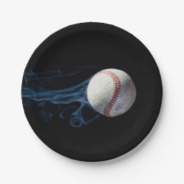 Boys Baseball Birthday Plate