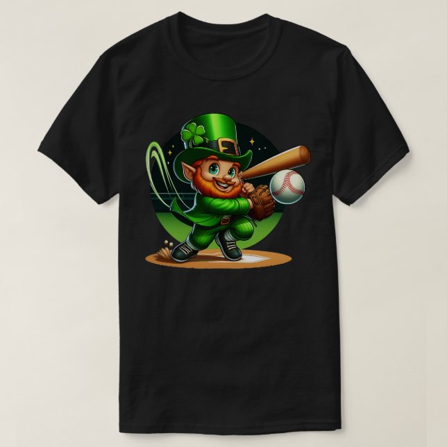 Boys Baseball St patricks day Boll Catcher T Shirt (Design framsida)