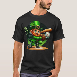 Boys Baseball St patricks day Boll Catcher T Shirt