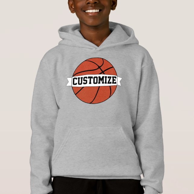 Boys Basketball Anpassningsbar Team Player Namn oc T Shirt (Framsida)