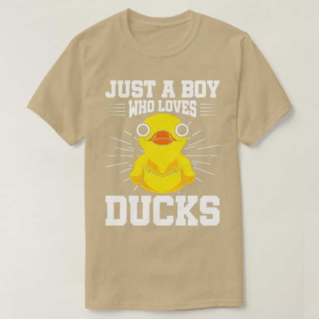 Boys Bath Anka Duckling Bath Leksak Rubber Anka T Shirt (Design framsida)