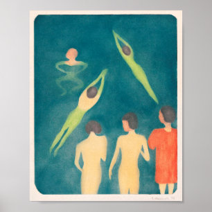 "BOYS BATHING" FRÅN EDVARD MUNCH 1896 POSTER