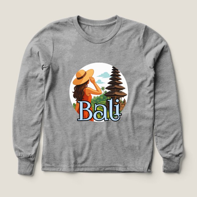 Boys Bella+Canvas Tri-blend Långärmad Shirt, Sol T Shirt (Design framsida)