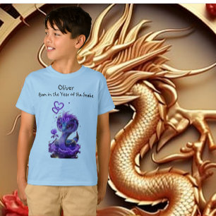 Boys' Birthday Chinese New Year Snake T-Shirt