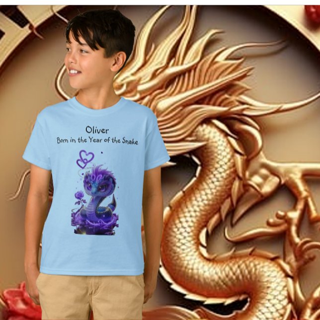Boys' Birthday Chinese New Year Snake T-Shirt (Skapare uppladdad)