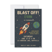 Boys Birthday - Outtter Space rocketship