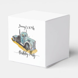 Boys Birthday Party Blue Semi Truck Presentaskar