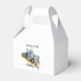 Boys Birthday Party Blue Semi Truck Presentaskar