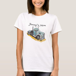 Boys Birthday Party Blue Semi Truck T Shirt