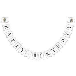 Boys Birthday Party Blue Semi Truck Vimplar