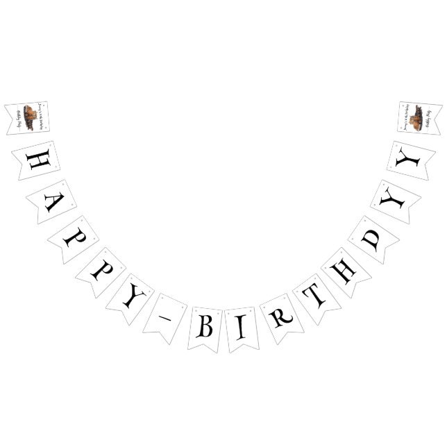 Boys Birthday Party Orange Semi Truck Vimplar (Alla)