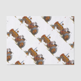 Boys birthday party with antique tractor design