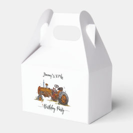 Boys birthday party with antique tractor design presentaskar