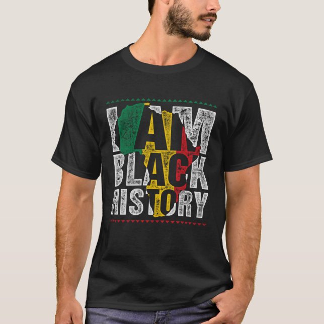 Boys Black History Månad I är Black History Vinta T Shirt (Framsida)