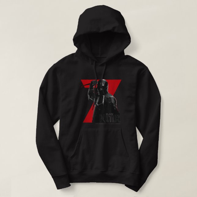 Boys Black Noir 7 Dagger Poster Hoodie (Design framsida)