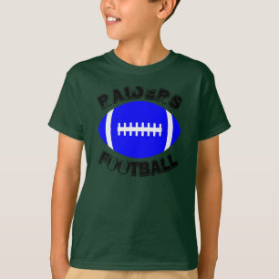 Boys Blue Football Player Anpassningsbar Team Namn Tee