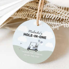 Boys Blue Hål-In-One Golf 1:a födelsedagen Gåvor Etiketter