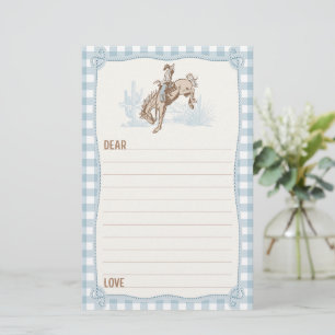 Boys Blue Play Cowboy 1st Rodeo Time Capsule Brevpapper