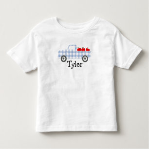 Boys Blue Play Lastbil med Apples Personlig T-S T Shirt
