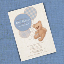 Boys Blue Play Nalle Baby Shower