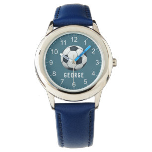Boys Blue Sports Football Kids Armbandsur