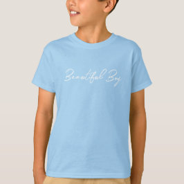 Boys Blue Trendig Helgdag Gift T Shirt