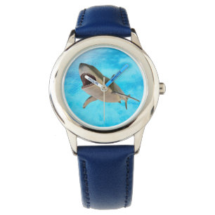 Boys Blue Underbar White Shark eWatch  Armbandsur