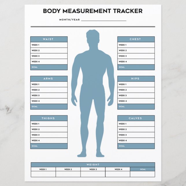 Boys Body Measacker Tracker Weight Loss Loss Diagr (Framsida)