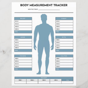 Boys Body Measacker Tracker Weight Loss Loss Diagr