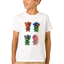 Boys Bomull Nalle Tees