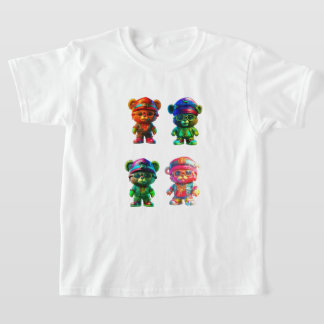 Boys Bomull Nalle Tees T Shirt