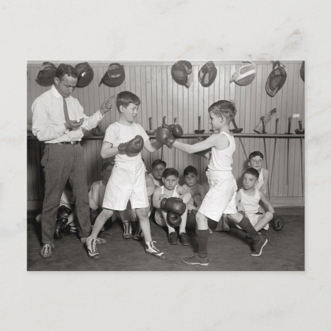 Boys' Boxing Klubb, 1925 Vykort (Framsida)