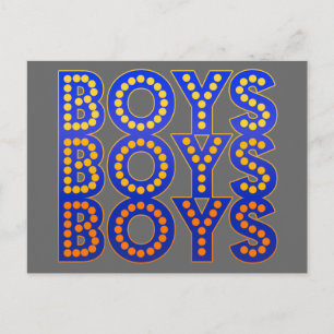 Boys Boys Boys Vykort