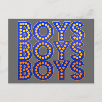Boys Boys Boys Vykort