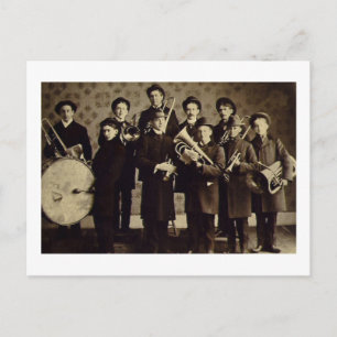 Boys Brass Band, Warszawa Indiana Vintage Vykort