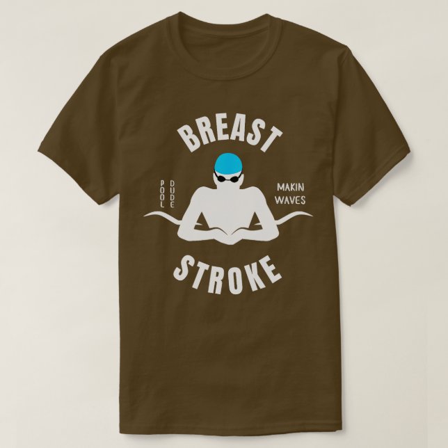 Boys Breaststroke Bassäng Killen by Boys Swimming  T Shirt (Design framsida)