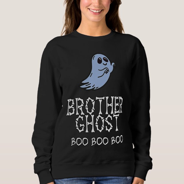 Boys Brother Ghost Halloween Costume Matching Fami T Shirt (Framsida)