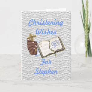 Boys Christenings Bok Kort