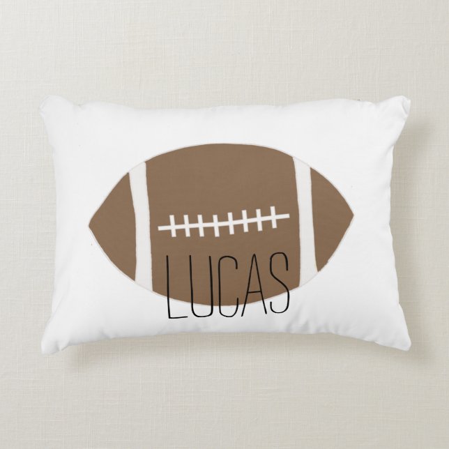 Boys Classic Simple Football Prydnadskudde (Framsidan)