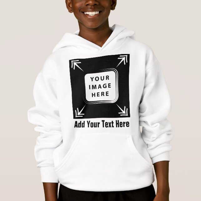 Boys Clothing Add Image Photo Template Boys Kids T Shirt (Framsida)