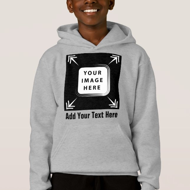 Boys Clothing Add Image Photo Template Boys Kids T Shirt (Framsida)