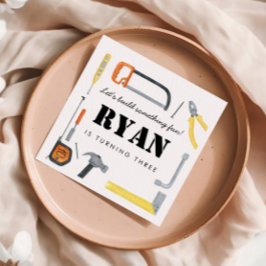 Boys Construction Builder - engångsbruk Pappersservett