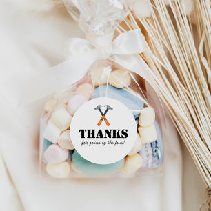 Boys Construction Builder Runt Klistermärke