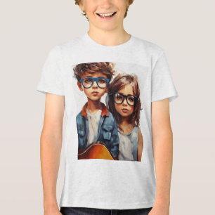 Boys Cotton Kortärmad Crew Nacke T-Shirts