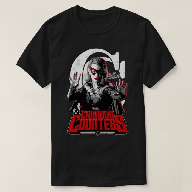 Boys Crimson Countess Retro Poster Premium T Shirt (Design framsida)