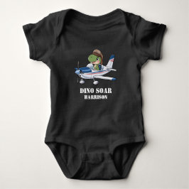 Boys Cute Blue Airplan Dinosaur Kids 1:a födelseda T Shirt