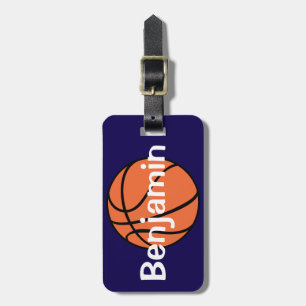 Boys Cute Blue Basketball Sports Kids Bagagebricka