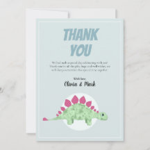 Boys Cute Blue Dinosaur Jungle Baby Shower